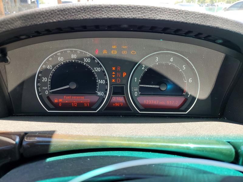 2007 BMW 7er VIN WBAHL83517DT10254 COPART salvage auction — NORMAL WEAR, Co - Dis/Dlr/Exp Only Clean Title, sold $375 on 2026-07-28 (photo 9)