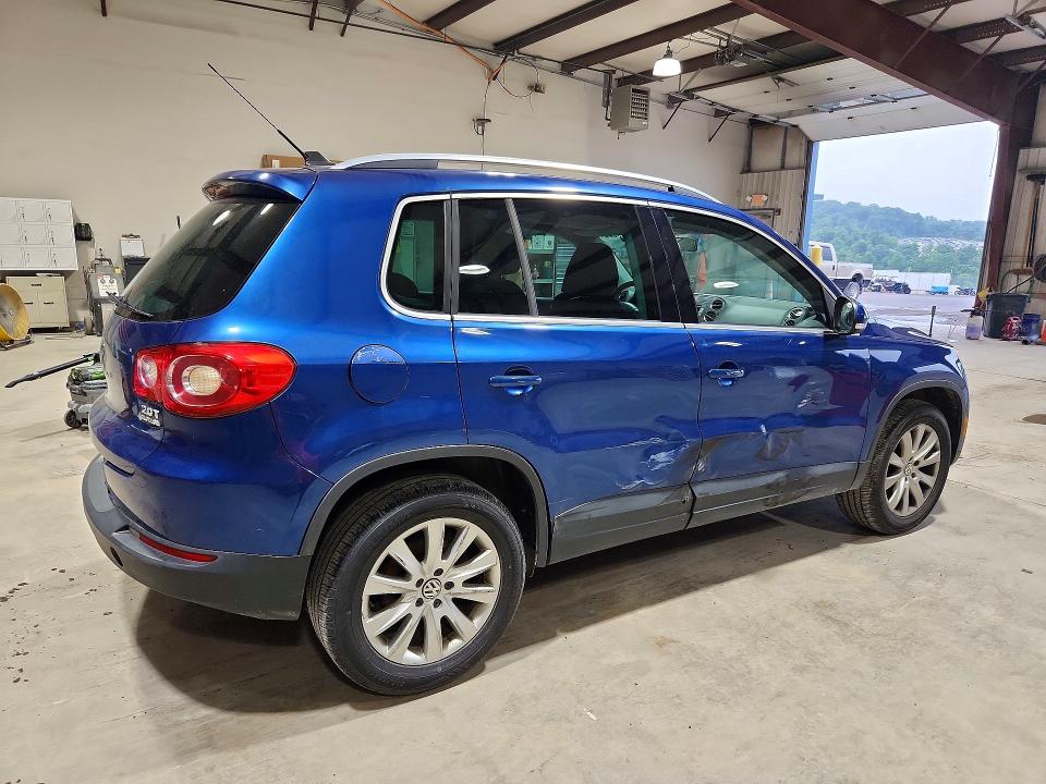 2009 Volkswagen Tiguan VIN WVGBV75N29W510525 COPART salvage auction — SIDE, PA - CERTIFICATE OF SALVAGE, sold $375 on 2026-07-24 (photo 3)