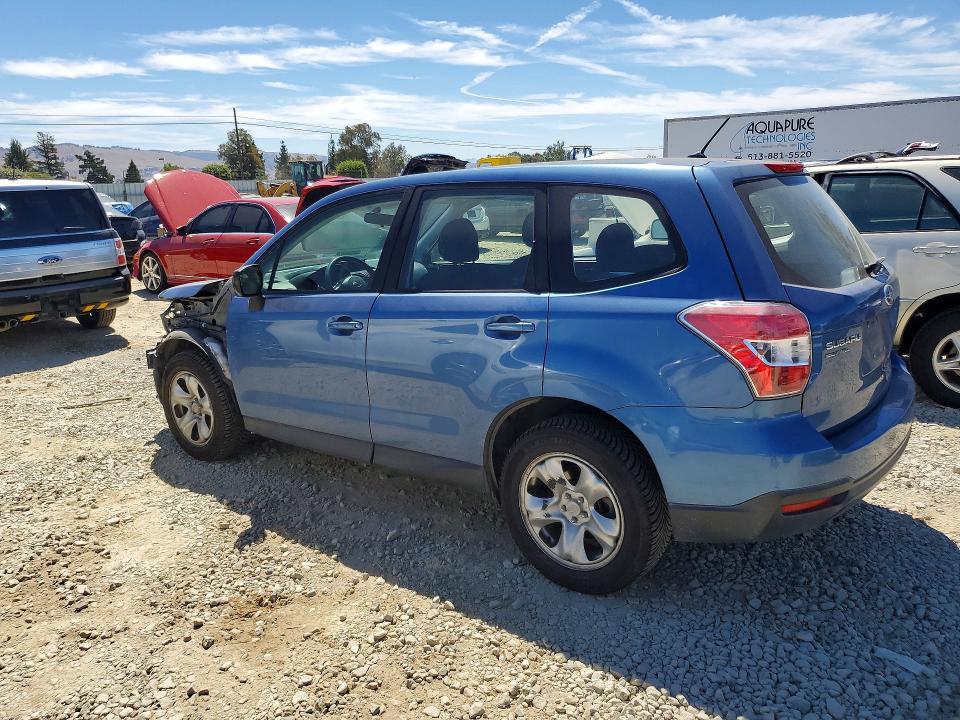 2015 Subaru Forester VIN JF2SJAAC1FH546130 COPART salvage auction — FRONT END, Ca - Salvage Certificate, sold $2,000 on 2026-07-14 (photo 2)