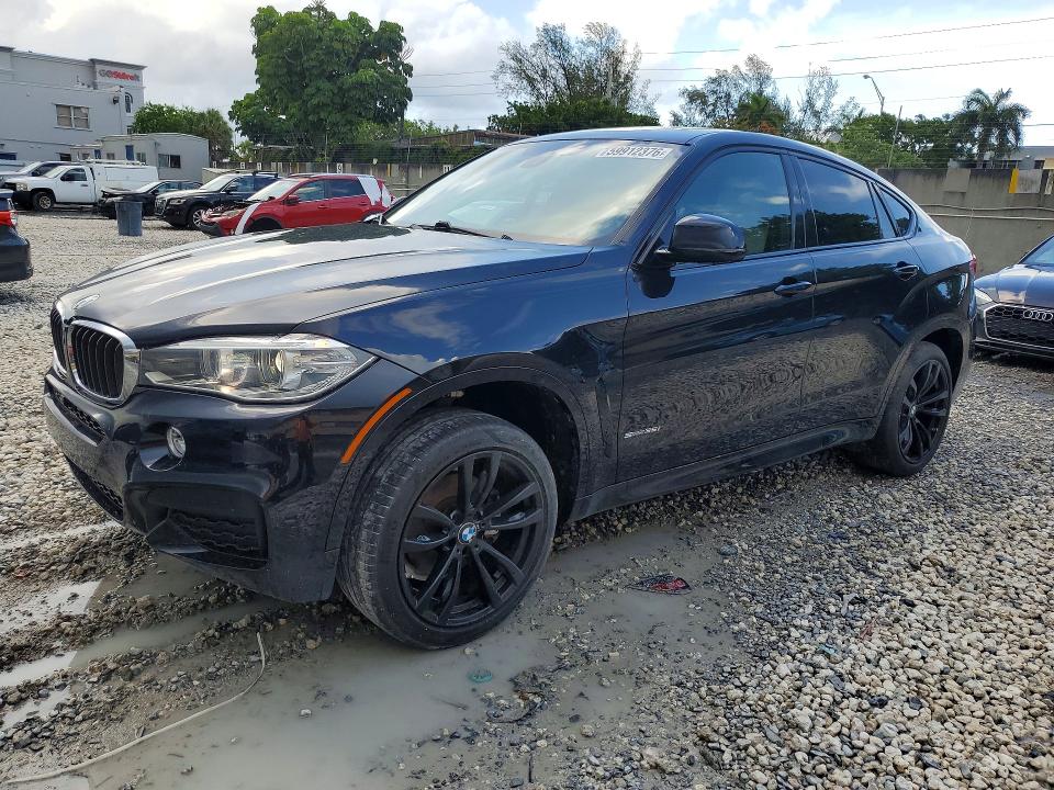 2017 BMW X6 VIN 5UXKU0C37H0G57488 COPART salvage auction — SIDE, Fl - Cert Of Title Slvg Rebuildable, sold $9,300 on 2026-07-17 (photo 1)