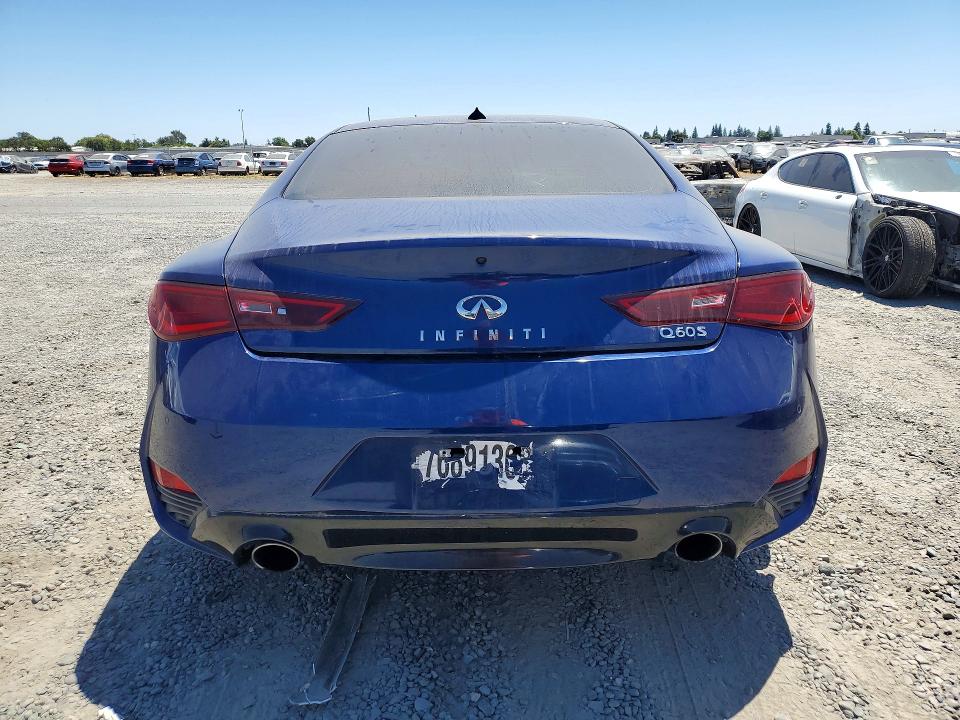 2018 Infiniti Q60 VIN JN1EV7EK0JM340479 COPART salvage auction — FRONT END, Ca - Salvage Certificate, sold $4,050 on 2026-07-16 (photo 6)