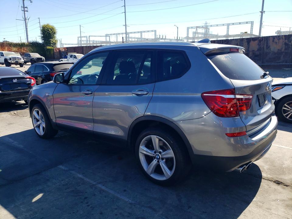 2017 BMW X3 VIN 5UXWZ7C38H0X41697 COPART salvage auction — FRONT END, Ca - Salvage Certificate, sold $975 on 2026-07-15 (photo 2)