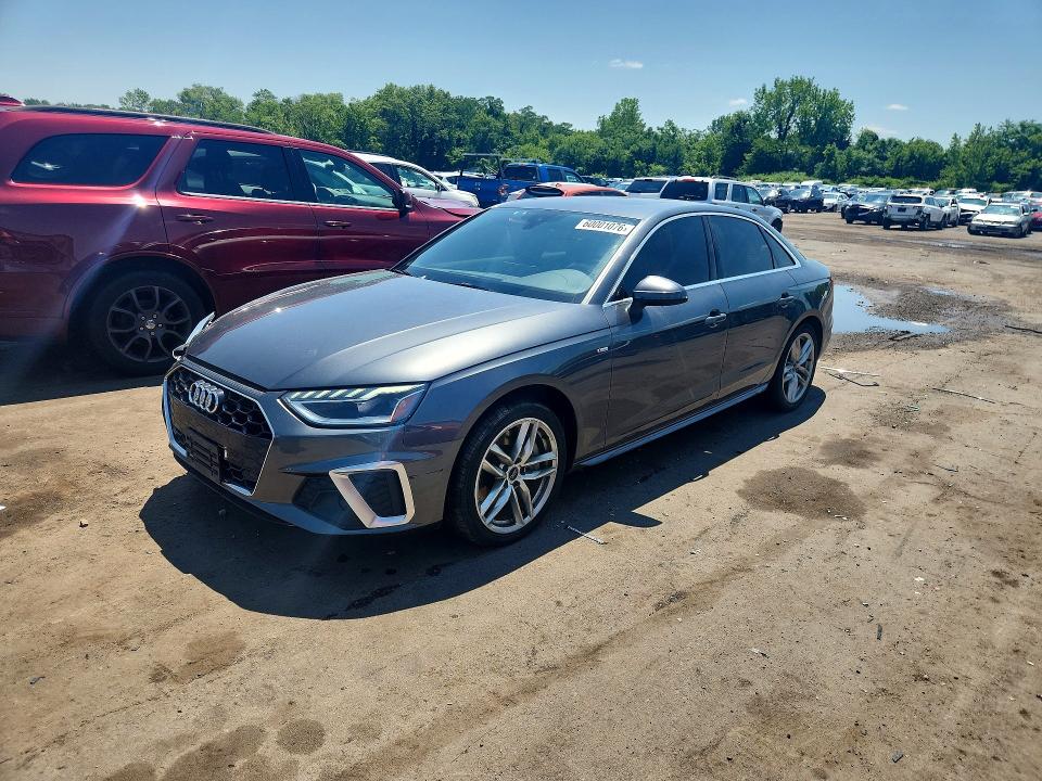 2021 Audi A4 VIN WAUEAAF47MA014168 — COPART salvage auction photo