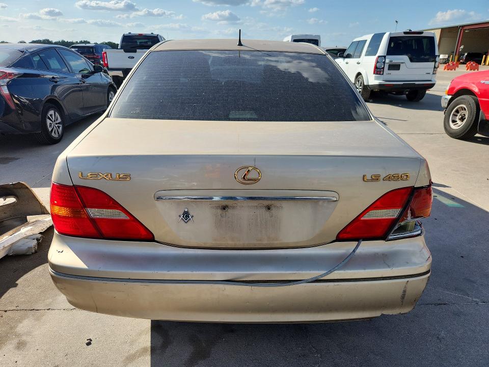 2001 Lexus Ls 430 VIN JTHBN30F410005878 COPART salvage auction — FRONT END, TX - SALVAGE VEHICLE TITLE (P), sold $250 on 2026-07-16 (photo 6)
