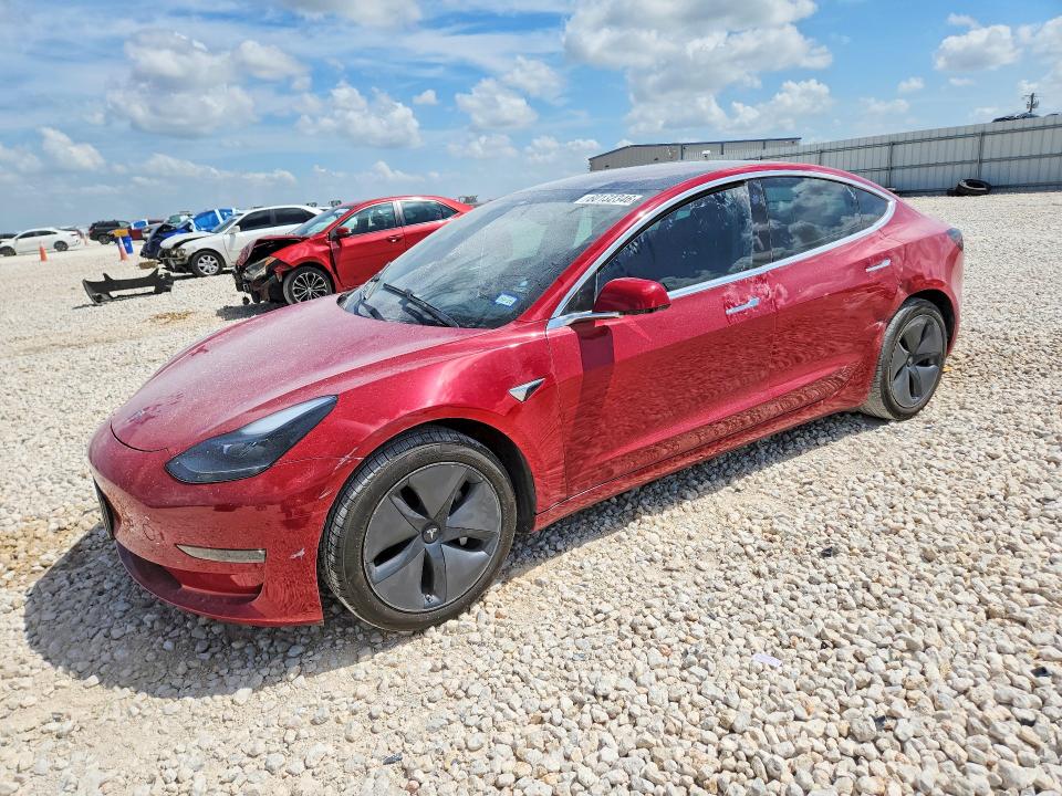 2018 Tesla VIN 5YJ3E1EA6JF059790 COPART salvage auction — SIDE, TX - SALVAGE VEHICLE TITLE (P), sold $6,600 on 2026-07-30 (photo 1)