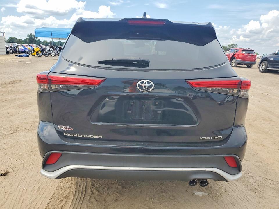 2022 Toyota Highlander VIN 5TDJZRBH2NS204644 COPART salvage auction — SIDE, Al - Cert Of Title-Salvage Title, sold $8,800 on 2026-07-30 (photo 6)