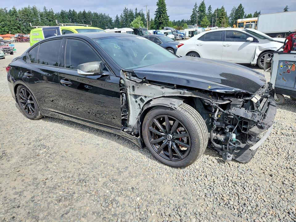 2018 Infiniti Q50 VIN JN1EV7AR0JM434865 COPART salvage auction — FRONT END, Wa - Bill Of Sale, sold $5,100 on 2026-07-10 (photo 4)