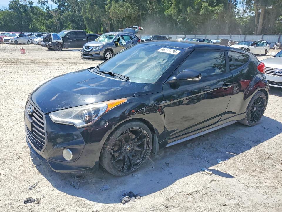 2016 Hyundai Veloster VIN KMHTC6AE7GU296473 COPART salvage auction — MECHANICAL, Fl - Certificate Of Title, sold $575 on 2026-07-28 (photo 1)