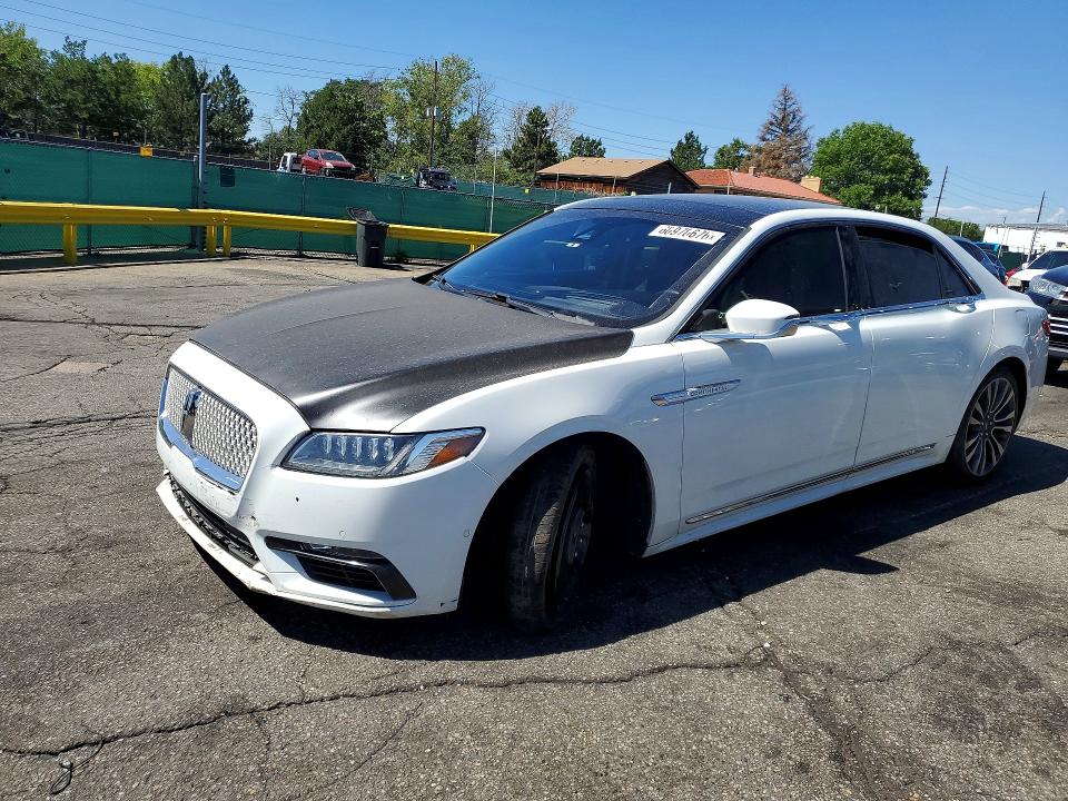 2020 Lincoln Continental VIN 1LN6L9NC7L5607279 COPART salvage auction — FRONT END, Co - Public - Salvage Title, sold $2,700 on 2026-07-28 (photo 1)