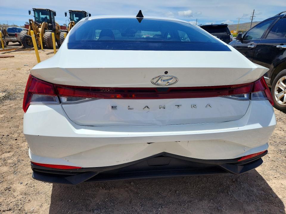 2021 Hyundai Elantra VIN 5NPLL4AG6MH014727 COPART salvage auction — REAR END, Hi - Certificate Of Salvage, sold $3,250 on 2026-07-27 (photo 6)