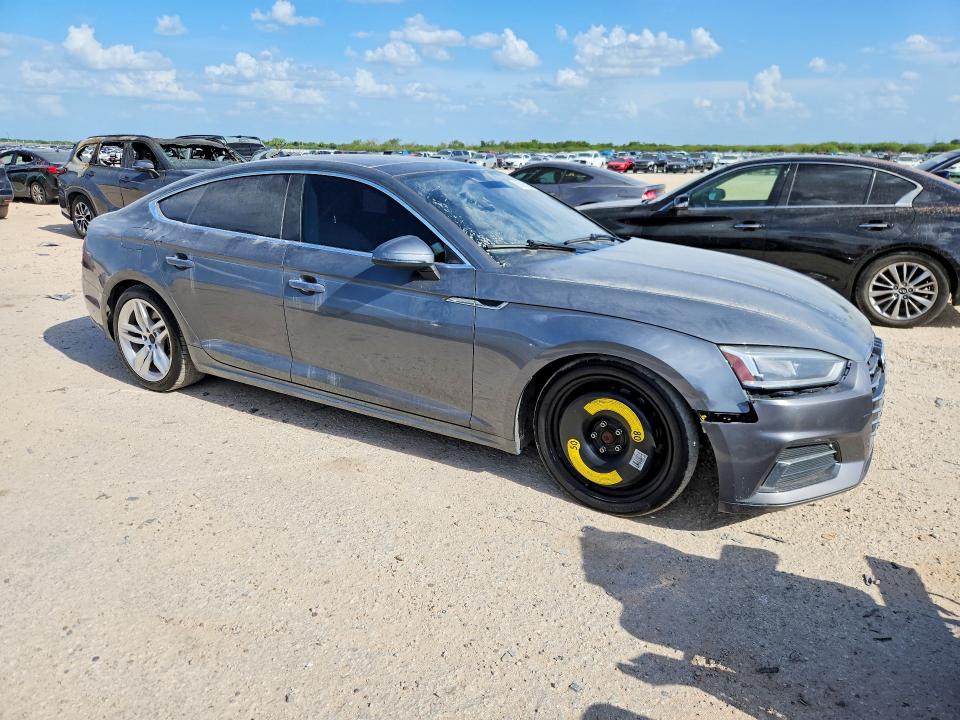 2019 Audi A5 VIN WAUANCF53KA062741 COPART salvage auction — FRONT END, Wv - Certificate Of Title (P), sold $3,300 on 2026-07-23 (photo 4)