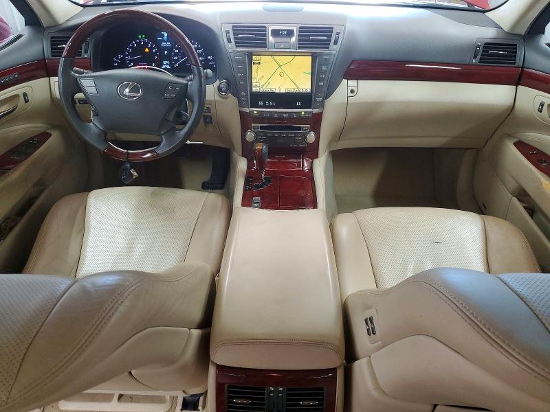 2010 Lexus Ls 460 VIN JTHGL5EF7A5039896 COPART salvage auction — REAR END, Nc - Salvage Certificate Of Title, sold $3,550 on 2026-08-26 (photo 8)
