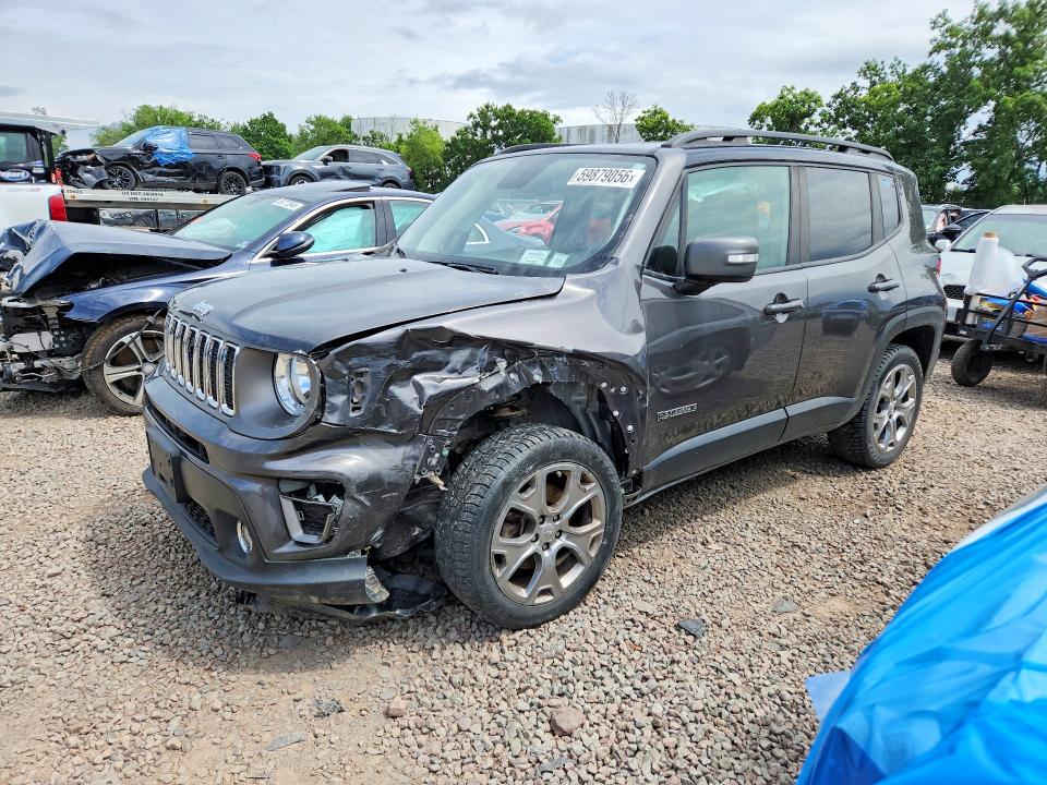2020 Jeep Renegade VIN ZACNJBD13LPL70842 COPART salvage auction — FRONT END, Ny - Mv-907A Salvage Certificate, sold $1,550 on 2026-08-19 (photo 1)