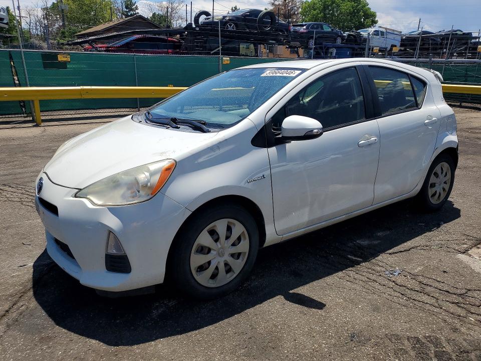 2012 Toyota Prius c VIN JTDKDTB30C1506075 COPART salvage auction — REAR END, CO - SALVAGE TITLE (P), sold $625 on 2026-07-28 (photo 1)
