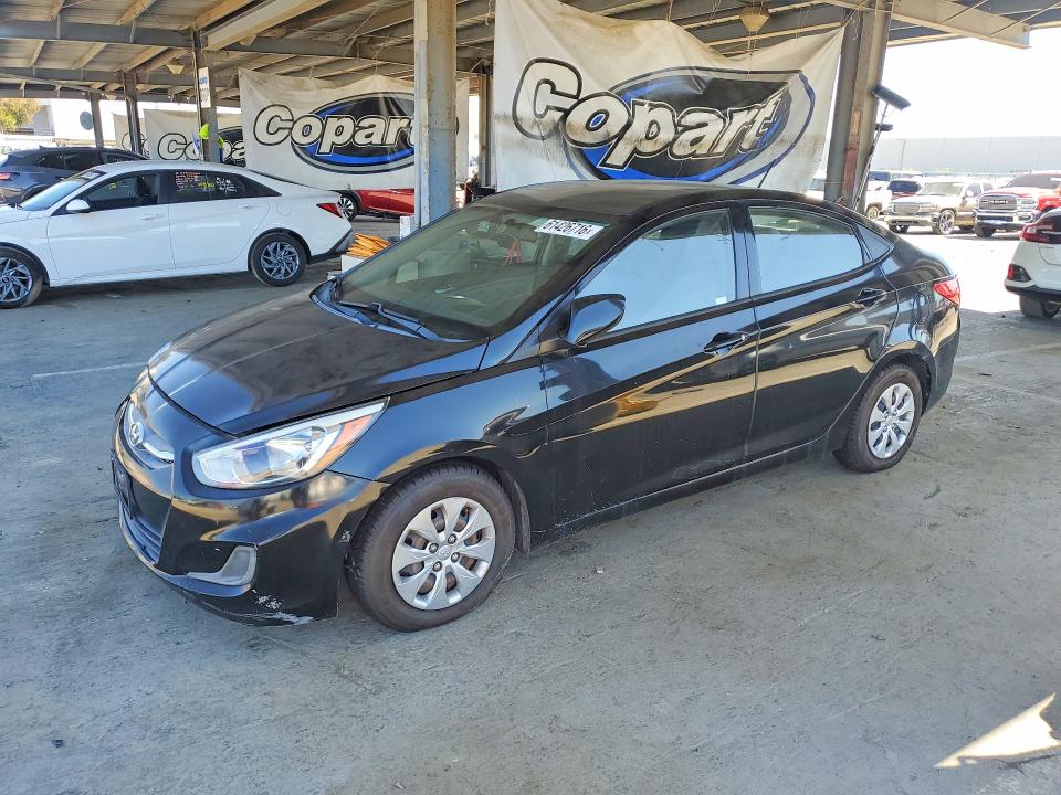 2017 Hyundai Accent VIN KMHCT4AEXHU170579 COPART salvage auction — MINOR DENT/SCRATCHES, Ca - Dis/Dlr/Exp Only Clean Title, sold $650 on 2026-07-28 (photo 1)