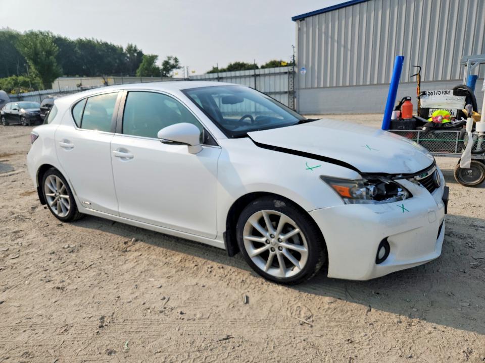 2012 Lexus Ct VIN JTHKD5BHXC2080931 COPART salvage auction — FRONT END, Va - Certificate Of Title, sold $3,550 on 2026-07-28 (photo 4)