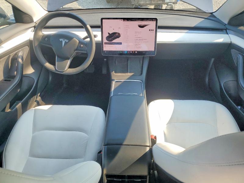 2021 Tesla Model 3 VIN 5YJ3E1EB5MF051077 COPART salvage auction — SIDE, Salvage Title, sold $80 on 2026-07-27 (photo 8)