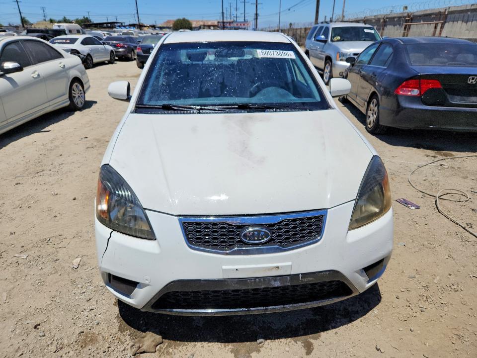 2010 Kia Rio VIN KNADH4A39A6692121 COPART salvage auction — REAR END, Ca - Salvage Certificate, sold $625 on 2026-07-16 (photo 5)