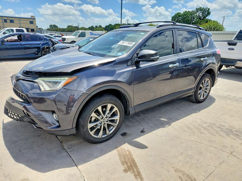 2018 Toyota Rav 4 VIN JTMYFREV7JJ169194 COPART salvage auction — FRONT END, Tx - Salvage Vehicle Title, sold $7,600 on 2026-07-16 (photo 1)