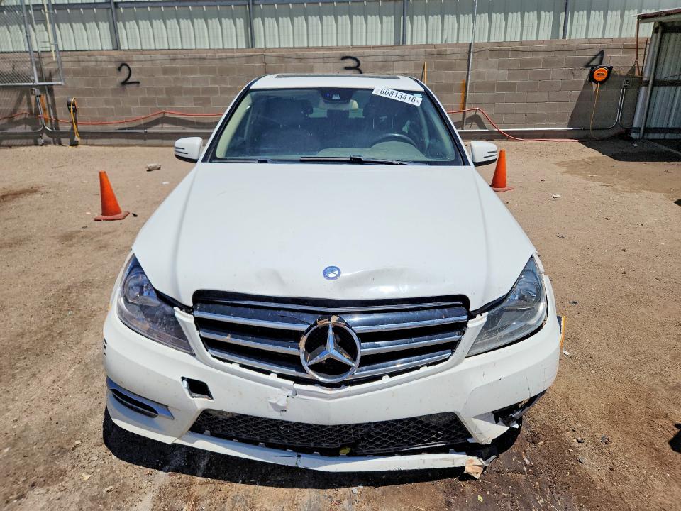 2014 Mercedes-benz VIN WDDGF8AB0ER307057 COPART salvage auction — FRONT END, Nm - Cert Of Title-Salvage, sold $650 on 2026-08-17 (photo 5)