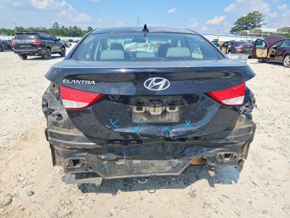 2013 Hyundai Elantra VIN KMHDH4AE3DU838609 COPART salvage auction — REAR END, Ga - Cert Of Title-Salvage, sold $725 on 2026-07-13 (photo 6)