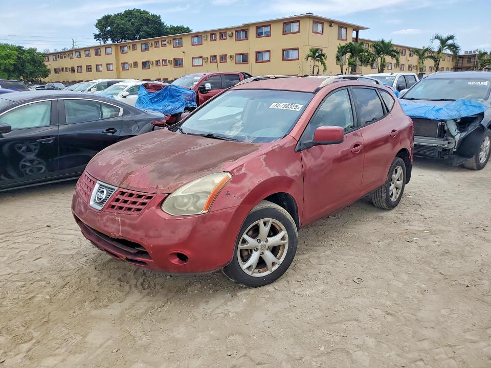 2008 Nissan Rogue VIN JN8AS58T68W013195 COPART salvage auction — MINOR DENT/SCRATCHES, Fl - Cert Of Ttl-Rebuilt&Slvg Rbld, sold $350 on 2026-07-10 (photo 1)