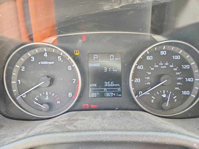 2017 Hyundai Elantra VIN KMHD84LF7HU060357 COPART salvage auction — HAIL, Nm - Certificate Of Title, sold $1,200 on 2026-07-22 (photo 9)