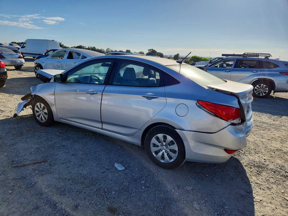 2017 Hyundai Accent VIN KMHCT4AE5HU312871 COPART salvage auction — FRONT END, Ca - Salvage Certificate, sold $150 on 2026-07-28 (photo 2)