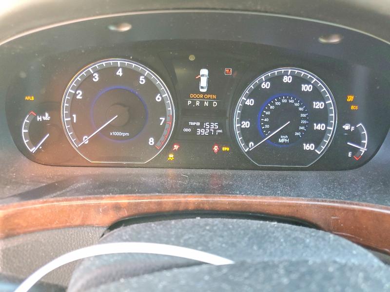 2013 Hyundai Equus VIN KMHGH4JH5DU065956 COPART salvage auction — FRONT END, Nv - Salvage Title, sold $1,450 on 2026-07-27 (photo 9)