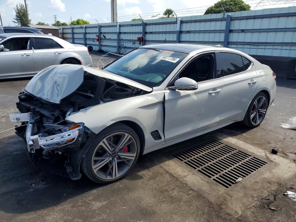 2025 Genesis G70 VIN KMTG34SC2SU157045 — COPART salvage auction photo