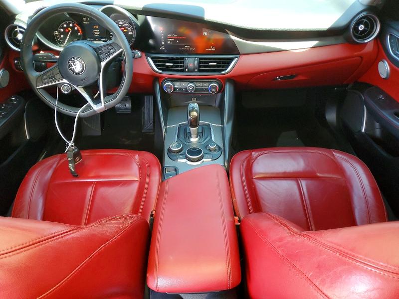 2018 Alfa romeo Giulia VIN ZARFAECNXJ7596650 COPART salvage auction — FRONT END, Ca - Salvage Certificate, sold $3,500 on 2026-08-19 (photo 8)