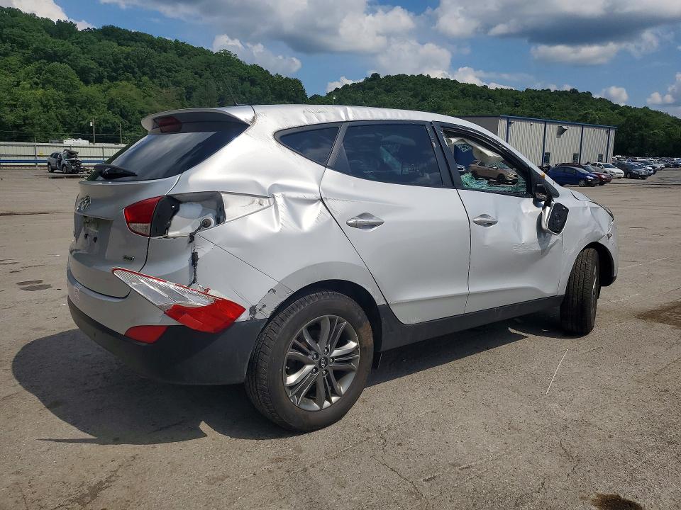 2014 Hyundai Tucson VIN KM8JTCAF7EU818921 COPART salvage auction — ROLLOVER, Pa - Certificate Of Salvage, sold $900 on 2026-07-23 (photo 3)