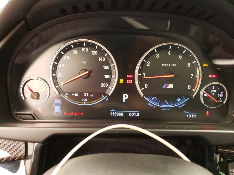 2015 BMW X6 VIN 5YMKW8C50F0G93684 COPART salvage auction — FRONT END, CT - CERT OF TITLE-SALVAGE, sold $550 on 2026-07-21 (photo 9)