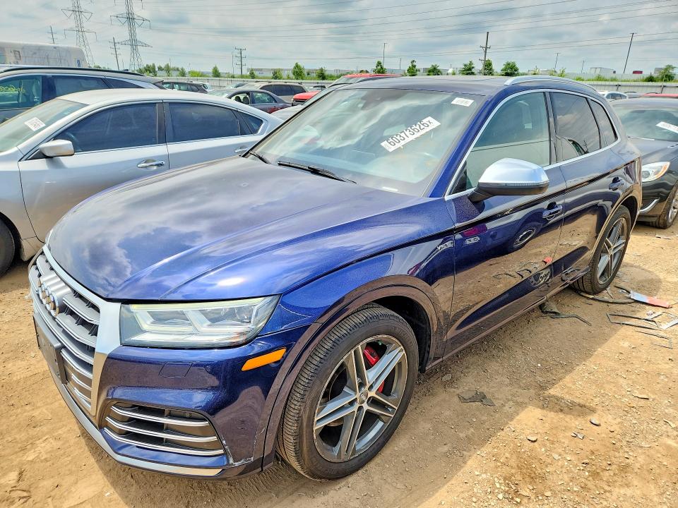 2018 Audi Sq5 VIN WA1A4AFY6J2028901 COPART salvage auction — MINOR DENT/SCRATCHES, Il - Certificate Of Title (P), sold $10,100 on 2026-07-28 (photo 1)