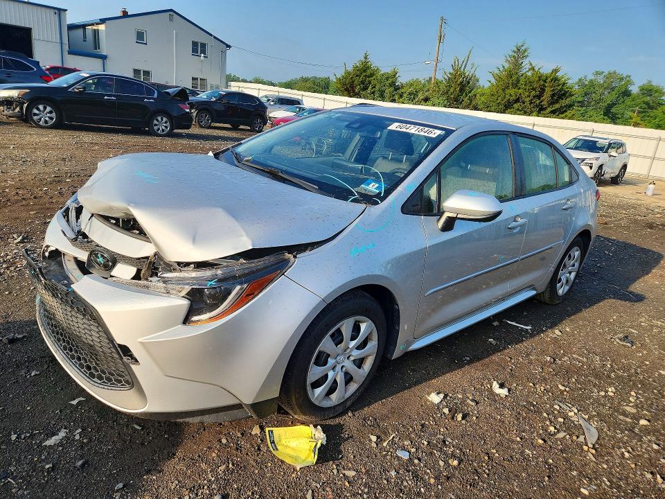 2020 Toyota Corolla VIN JTDEPRAE2LJ103418 COPART salvage auction — FRONT END, Nj - Cert Of Title-Salvage, sold $4,400 on 2026-07-29 (photo 1)