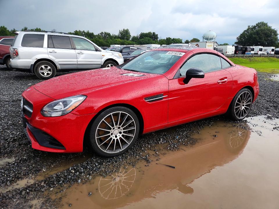 2017 Mercedes-benz Slc-class VIN WDDPK3JAXHF137866 COPART salvage auction — VANDALISM, SC, sold $6,300 on 2026-09-07 (photo 1)