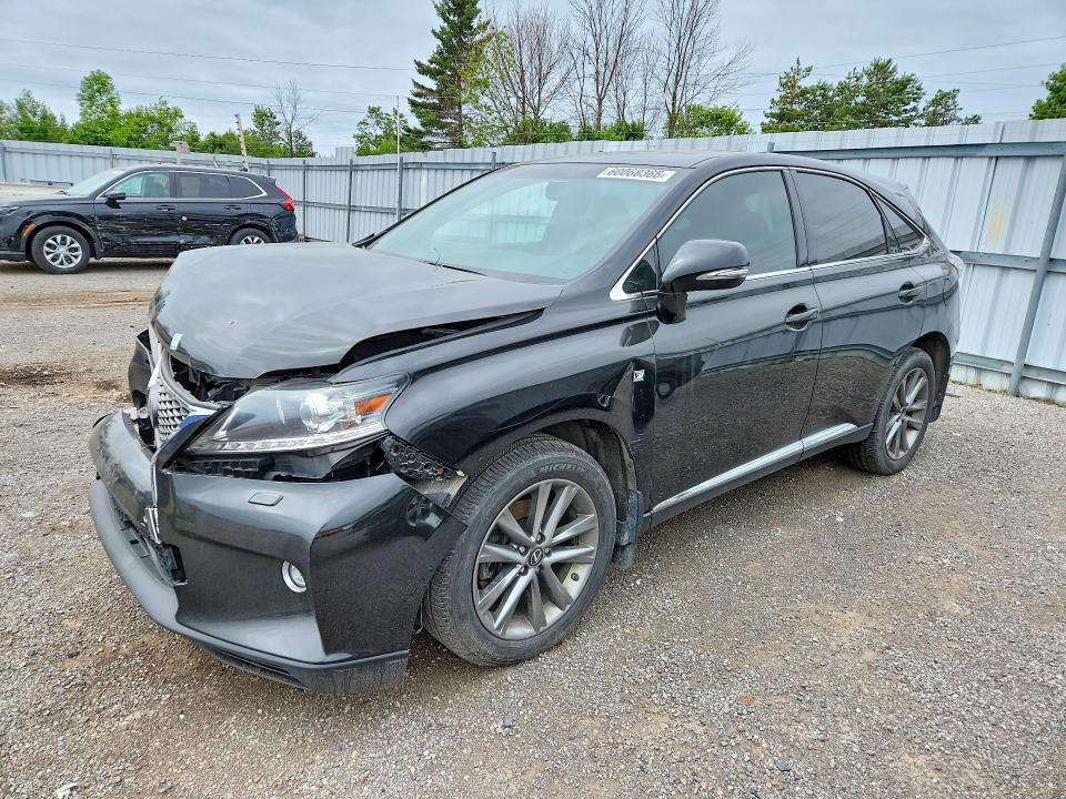 2015 Lexus Rx VIN 2T2BK1BA6FC259522 COPART salvage auction — FRONT END, ON - PERMIT SALVAGE, sold $8,800 on 2026-07-28 (photo 1)