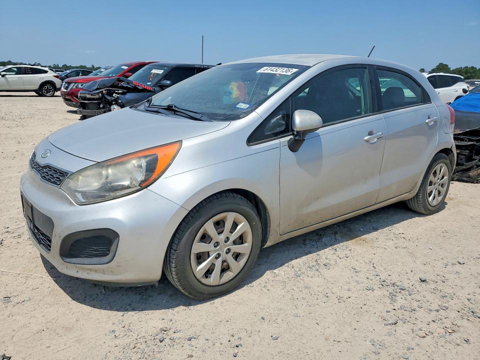 2012 Kia Rio VIN KNADN5A34C6024664 COPART salvage auction — NORMAL WEAR, Tx - Certificate Of Title, sold $250 on 2026-07-24 (photo 1)
