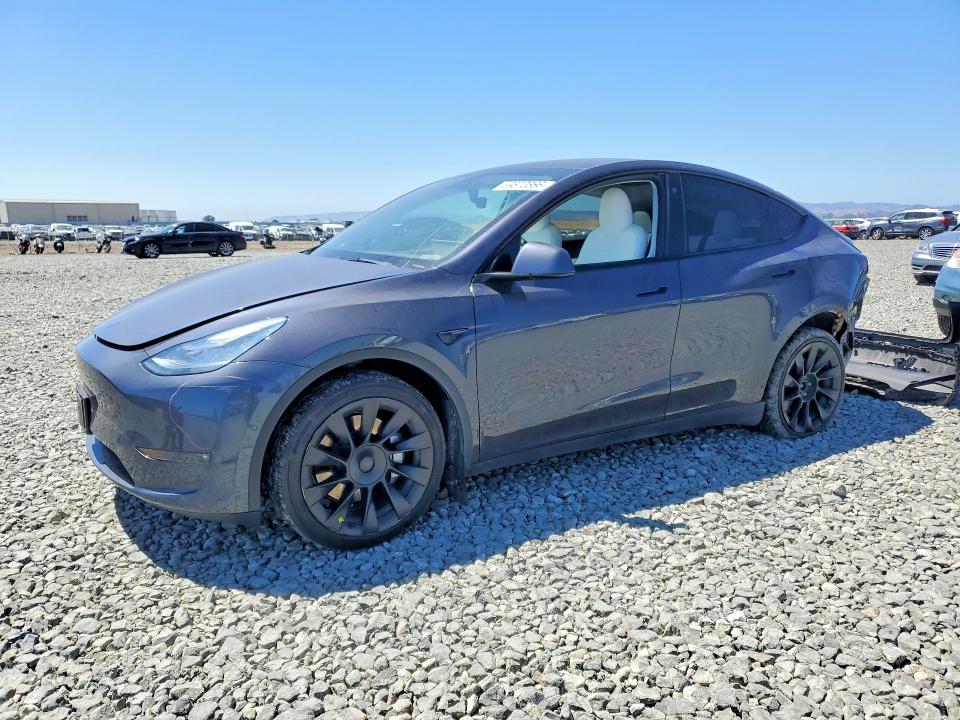 2021 Tesla Model y VIN 5YJYGDEE2MF213243 COPART salvage auction — REAR END, Ca - Salvage Certificate, sold $13,100 on 2026-07-16 (photo 1)