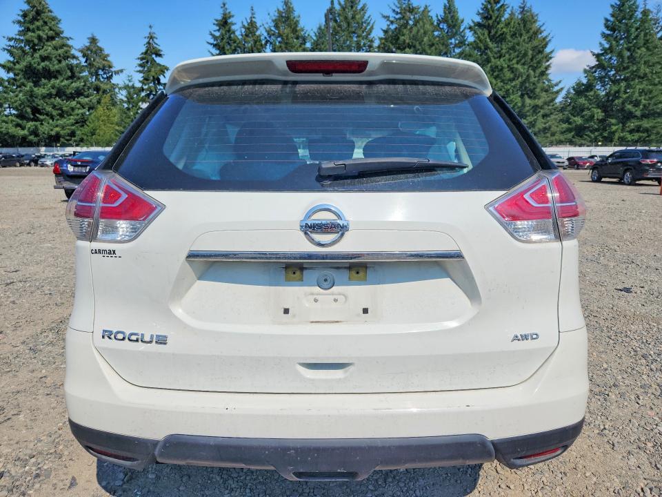 2016 Nissan Rogue VIN KNMAT2MV9GP594098 COPART salvage auction — FRONT END, Wa - Bill Of Sale, sold $850 on 2026-07-31 (photo 6)