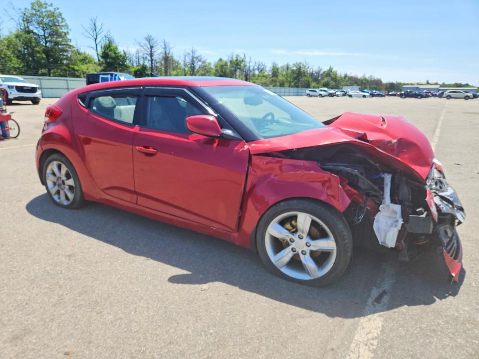 2012 Hyundai Veloster VIN KMHTC6ADXCU050812 COPART salvage auction — FRONT END, Ny - Mv-907A Salvage Certificate, sold $80 on 2026-07-29 (photo 4)