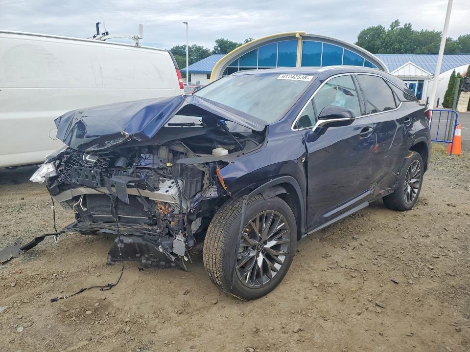 2022 Lexus Rx 350 VIN 2T2SZMDA4NC338941 COPART salvage auction — FRONT END, Ny - Certificate Of Title (P), sold $15,500 on 2026-07-27 (photo 1)