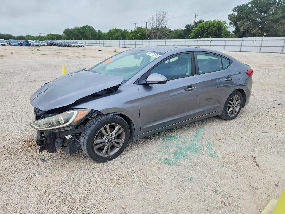 2018 Hyundai Elantra VIN 5NPD84LF7JH276200 COPART salvage auction — FRONT END, Tx - Salvage Vehicle Title, sold $2,000 on 2026-08-27 (photo 1)