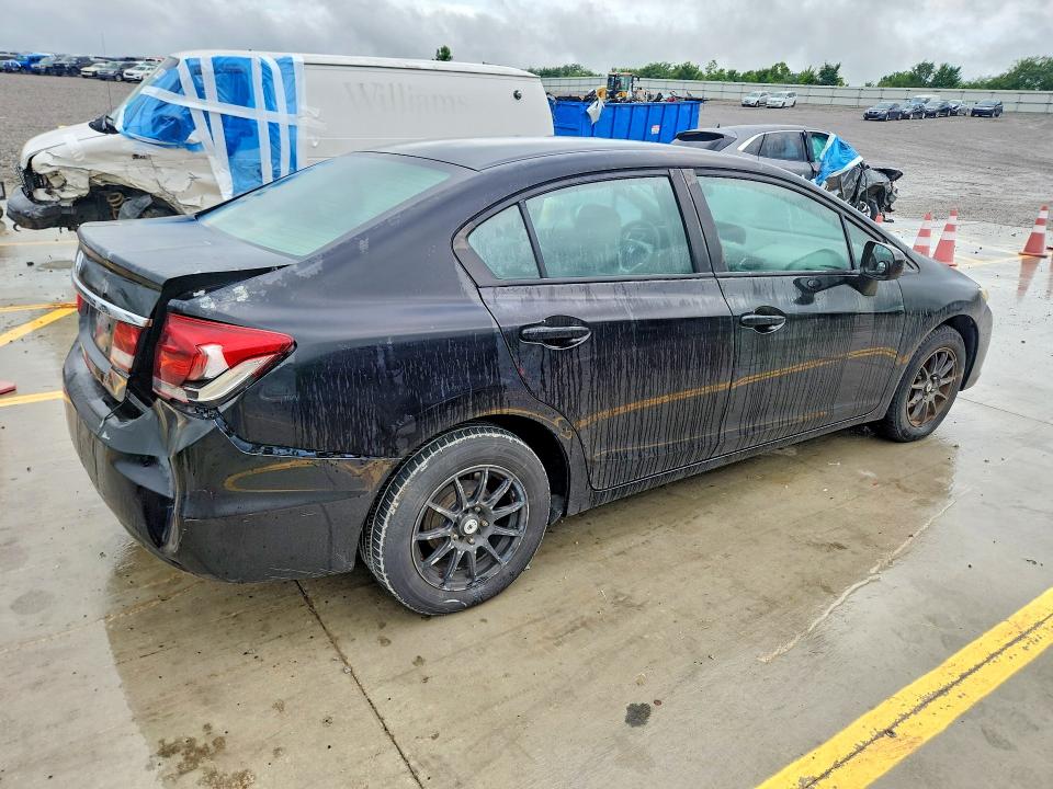2014 Honda Civic VIN 19XFB2F50EE085472 COPART salvage auction — REAR END, Tn - Cert Of Title-Rebuilt Vehicle, sold $1,450 on 2026-07-28 (photo 3)