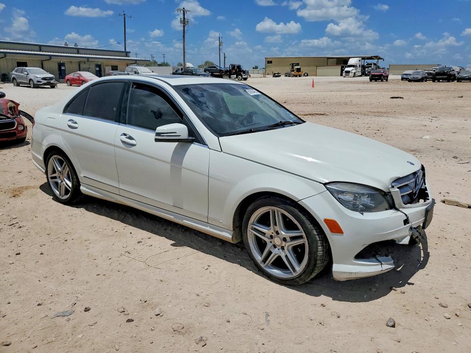 2011 Mercedes-benz C class VIN WDDGF5EB1BR182655 COPART salvage auction — FRONT END, TX - SALVAGE VEHICLE TITLE, sold $375 on 2026-08-06 (photo 4)