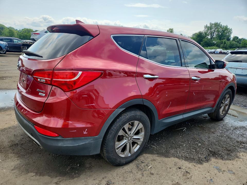 2016 Hyundai Santa fe VIN 5XYZTDLB6GG326179 COPART salvage auction — VANDALISM, Ct - Cert Of Title-Salvage, sold $1,700 on 2026-07-31 (photo 3)