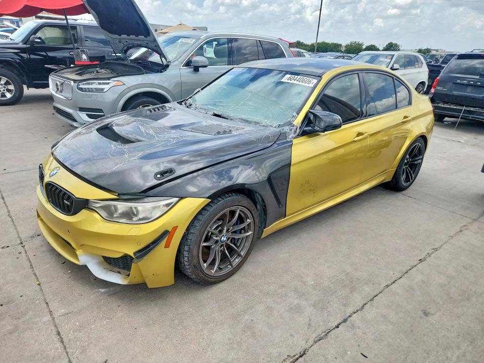 2017 BMW M3 VIN WBS8M9C58H5G42141 — COPART salvage auction photo