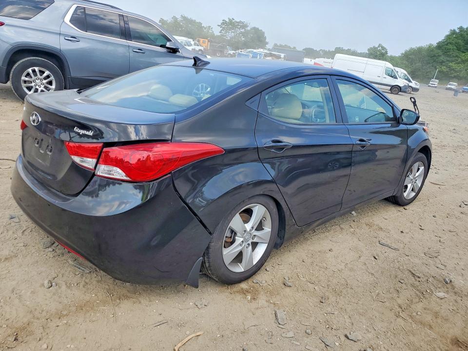 2012 Hyundai Elantra VIN KMHDH4AE8CU336922 COPART salvage auction — UNDERCARRIAGE, Md - Cert Of Salvage > 75% Damage, sold $2,100 on 2026-07-09 (photo 3)