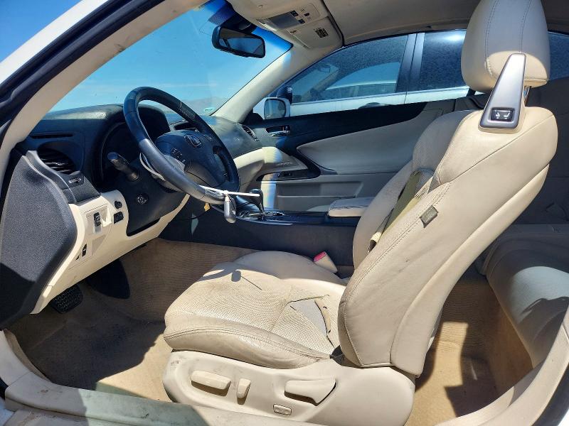 2010 Lexus Is 250c VIN JTHFF2C26A2509385 COPART salvage auction — FRONT END, CA - SALVAGE CERTIFICATE, sold $425 on 2026-07-28 (photo 7)