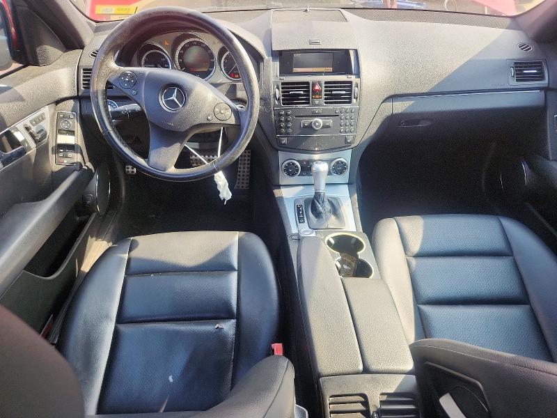 2009 Mercedes-benz C class VIN WDDGF81X89R076197 COPART salvage auction — MECHANICAL, Vt - Certificate Of Title, sold $625 on 2026-07-31 (photo 8)
